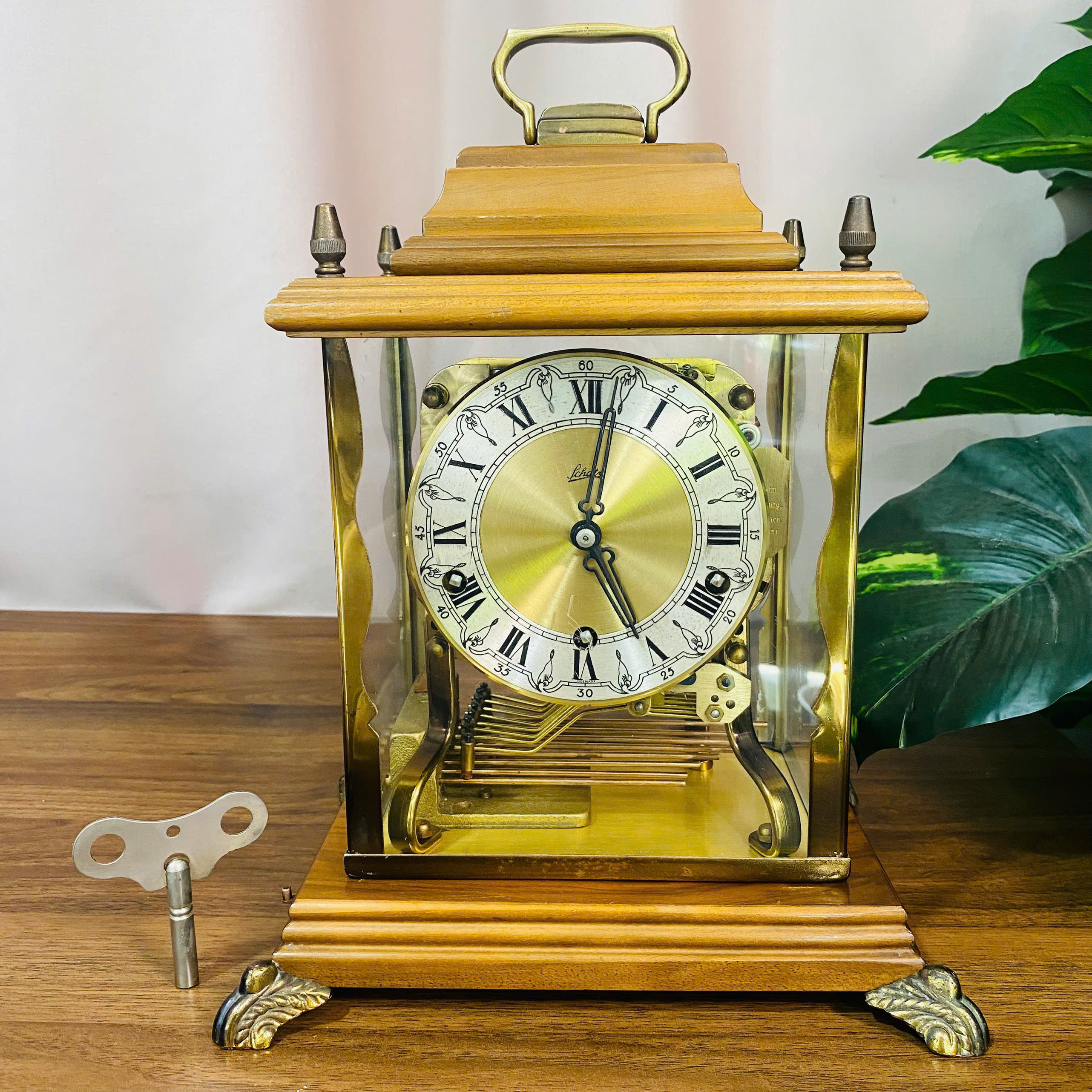 Đồng hồ để bàn Schatz 8 gông 8 búa 3 bản nhạc