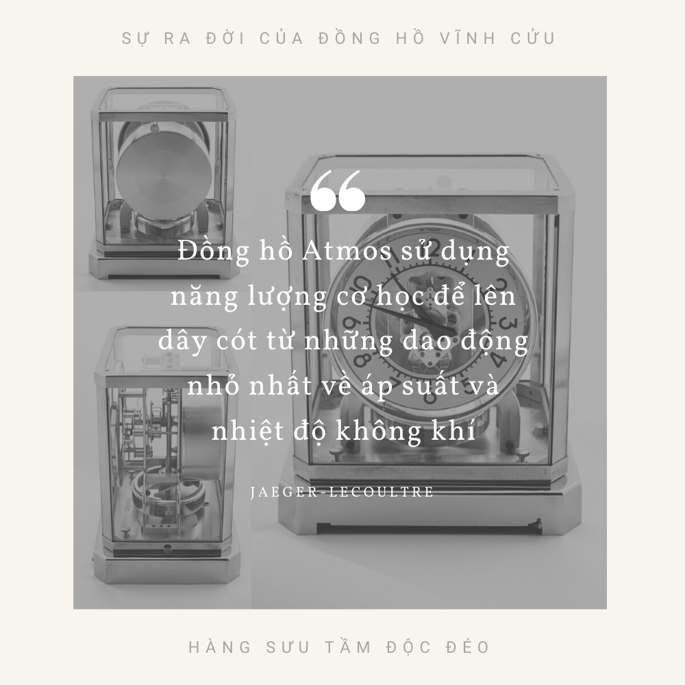 Sự ra đời của Đồng hồ Atmos Vĩnh Cửu
