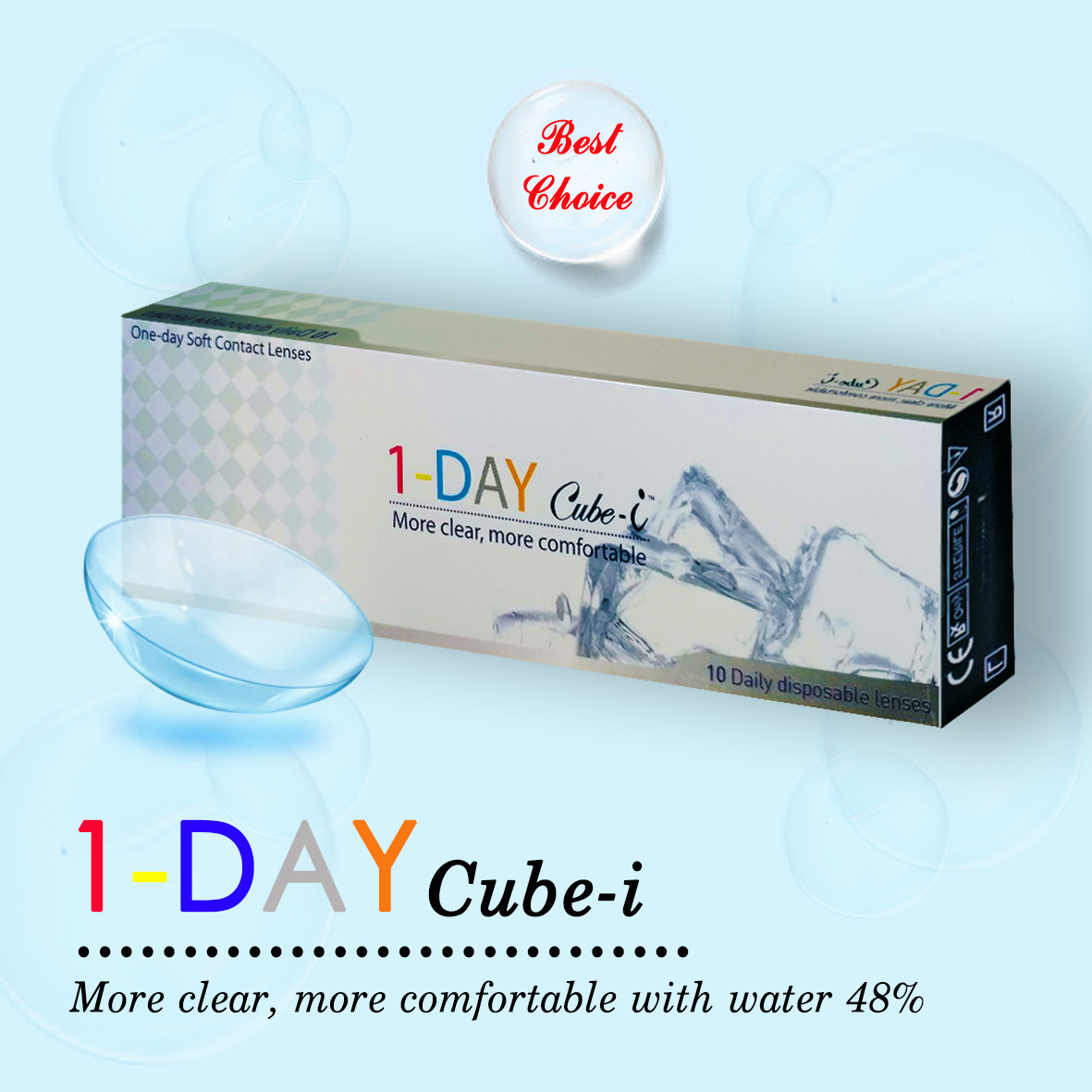 LENS 1 NGÀY KHÔNG MÀU (1.00~7,00)