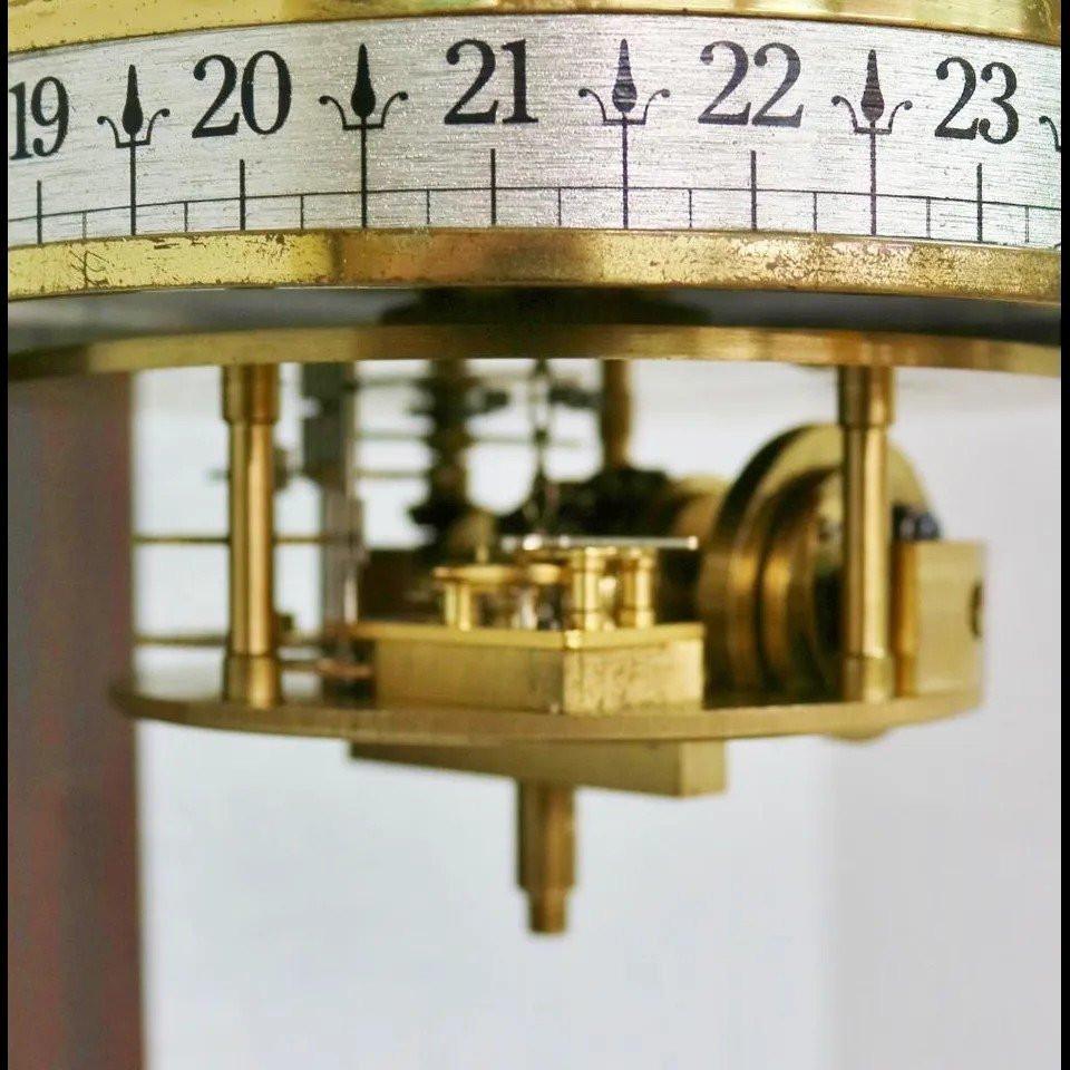 Very rare vintage mystery gravity wall clock with globe