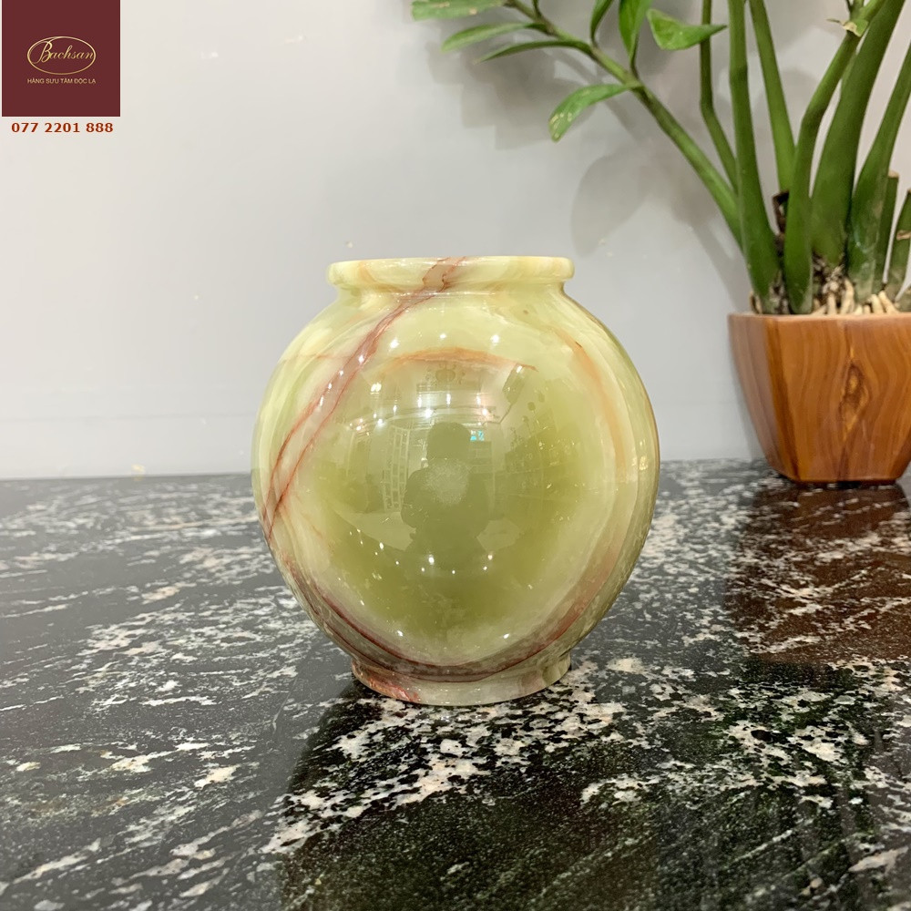 Bình đá ngọc Onyx đẹp lành tít
