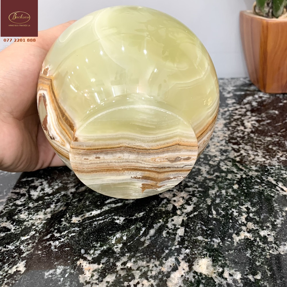 Bình đá ngọc Onyx đẹp lành tít