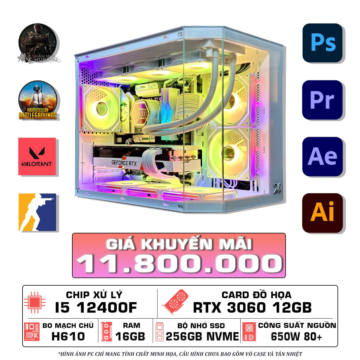 PC GAMING I5 12400F - RTX 3060 12GB
