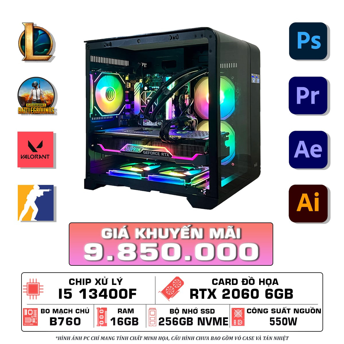 PC GAMING I5 13400F - RTX 2060 6GB