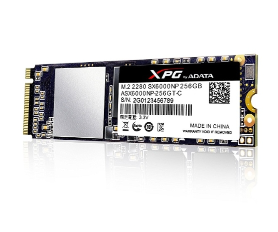 Ổ SSD Adata XPG SX6000 LITE 256Gb (NVMe PCIe/ Gen3x4 M2.2280/ 1800MB/s/ 900MB/s)