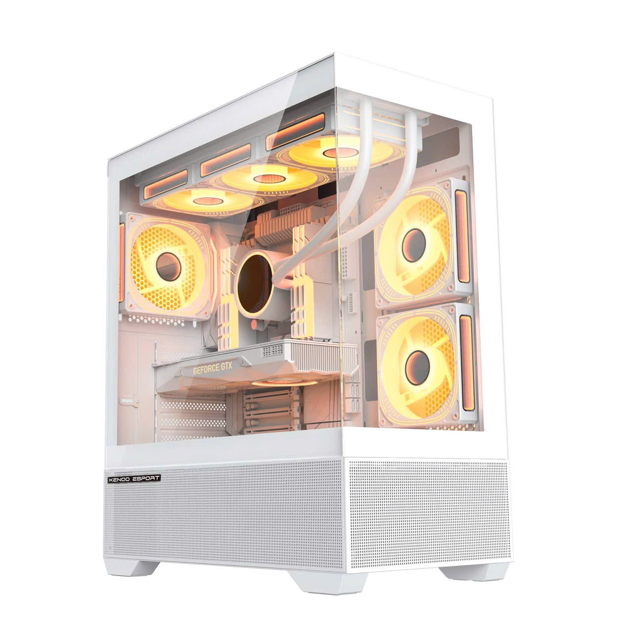 Vỏ Kenoo Esport AK400 Kèm 3Fan White