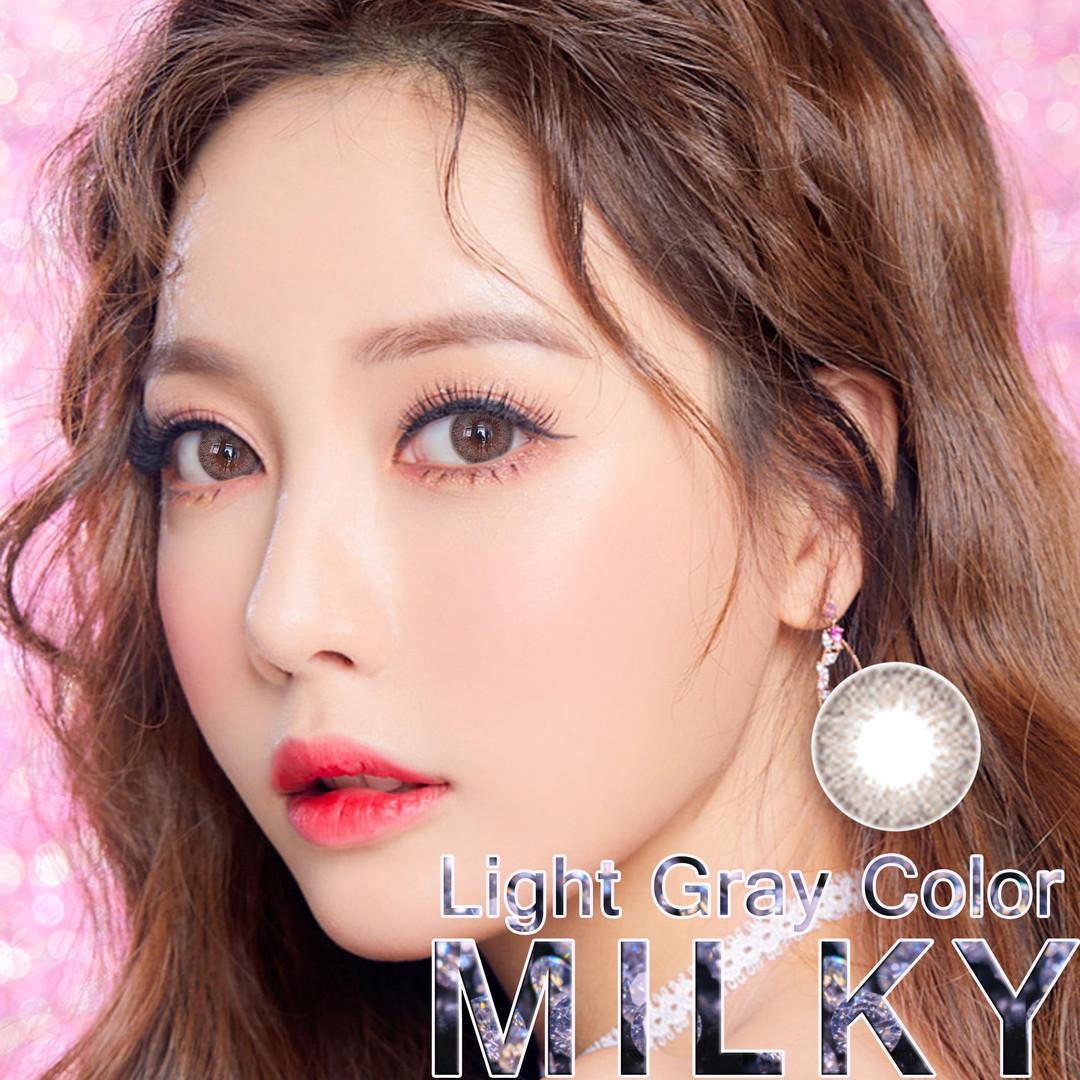 Kính áp tròng Milky Light Gray
