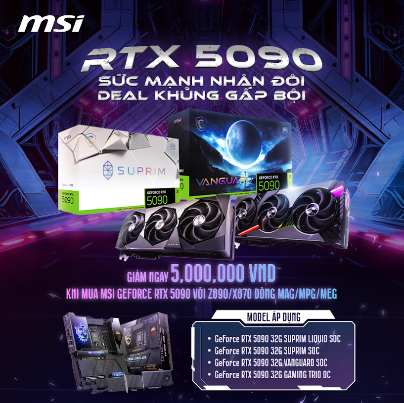 RTX 5090 SỨC MẠNH NHÂN ĐÔI - DEAL KHỦNG GẤP BỘI
