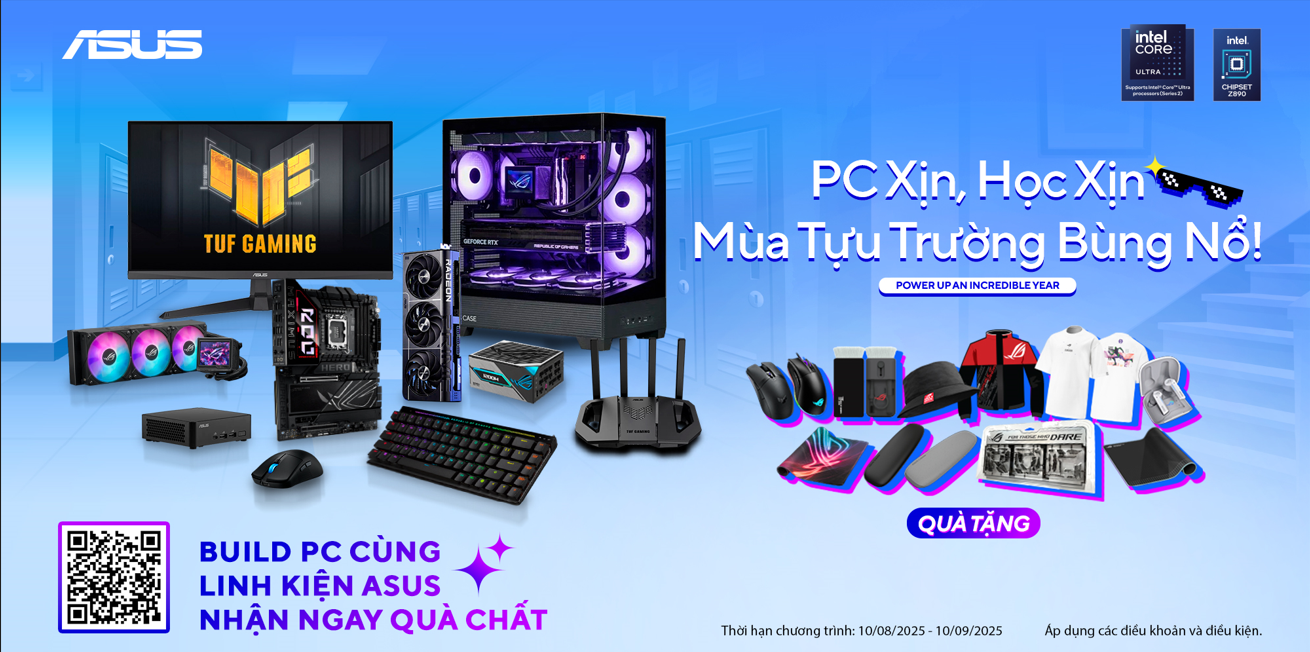 BUILD PC CÙNG LINH KIỆN ASUS