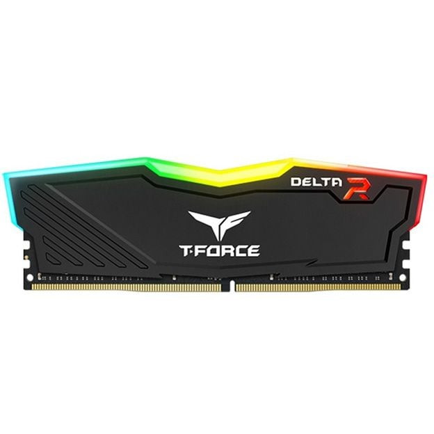 RAM TeamGroup T-Force Delta Black RGB 8GB (1x8GB) DDR4 3200 Mhz (TF3D48G3200HC16C01)