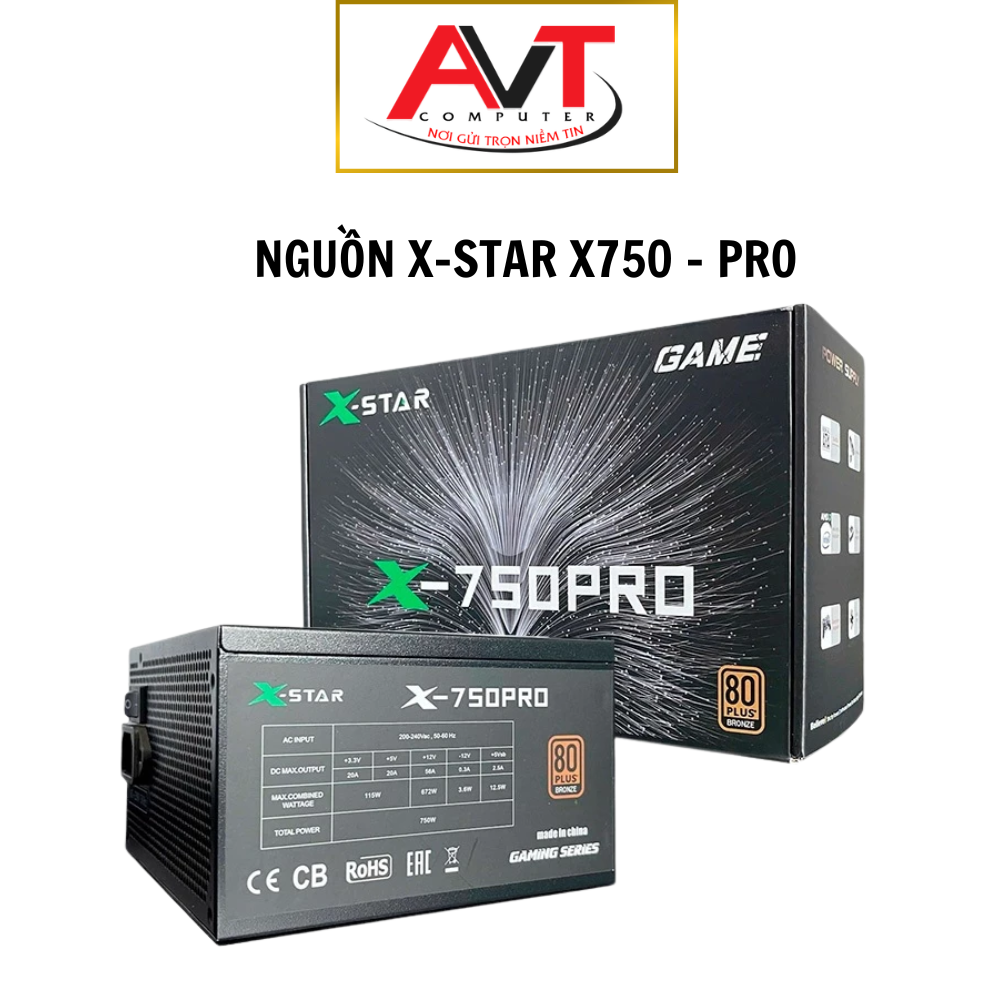 NGUỒN MÁY TÍNH XSTAR X-750 Pro bảo hành chính hãng 36 tháng