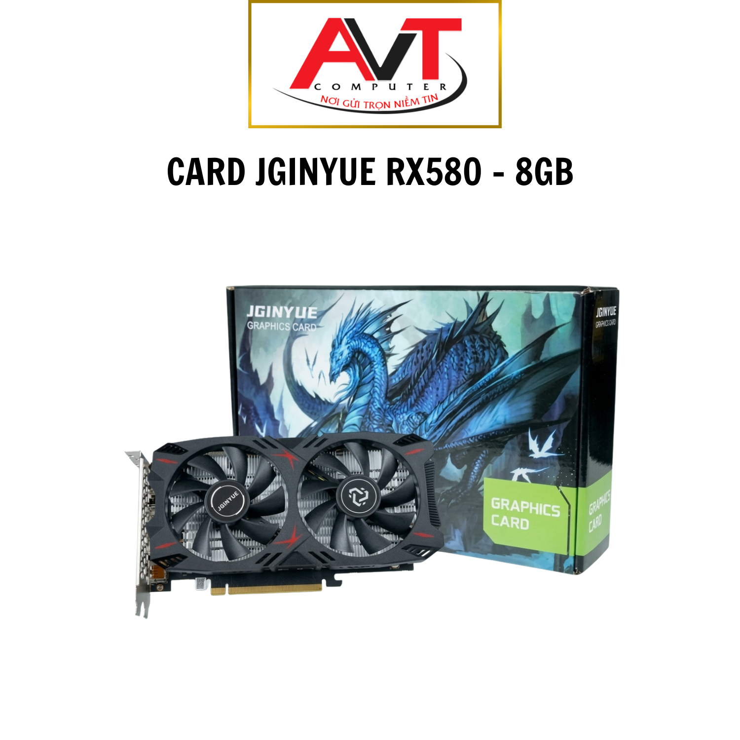 VGA JGINYUE RX580 8GD5 hàng mới 100% bảo hành 36 tháng