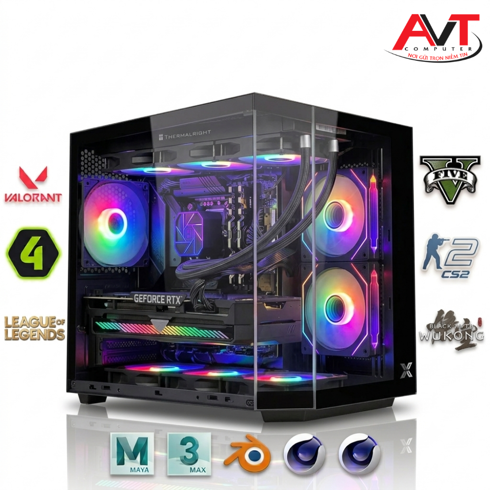 PC Gaming Ryzen 7 7800X3D - RAM 16GB/6000 - RTX5060 8GB - SSD 500GB Nvme